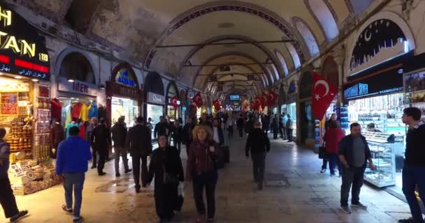 Gran Bazar en Estambul — Vídeos de Stock