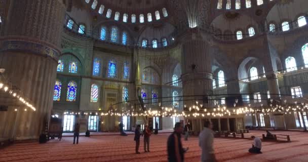 La Mezquita Azul en Estambul — Vídeos de Stock