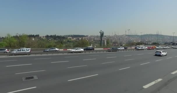 Ponte do Bósforo em Istanbu — Vídeo de Stock