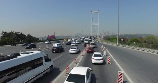 Ponte do Bósforo em Istanbu — Vídeo de Stock