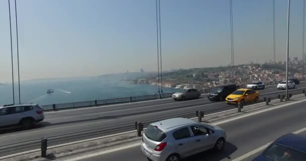 Ponte do Bósforo em Istanbu — Vídeo de Stock