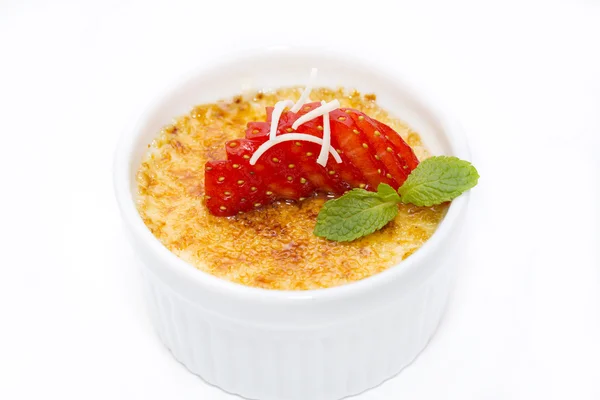 Część kremu brulee — Zdjęcie stockowe