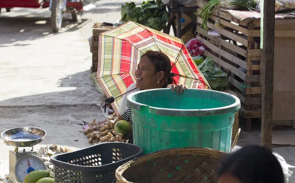 Villaggio mercato asiatico — Foto Stock