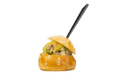 et ve sebze ile Mini kanepe 