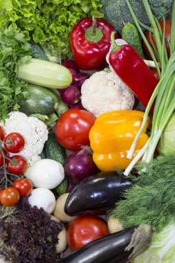 Taze sebzelerin arka planı