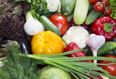 Taze sebzelerin arka planı