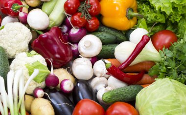 Taze sebzelerin arka planı