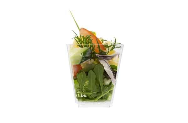 Mini-Canape mit Fleisch und Gemüse — Stockfoto