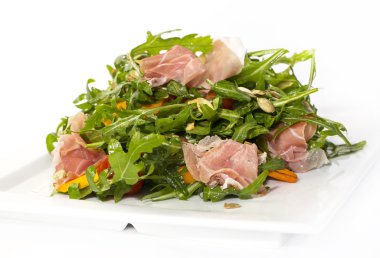 roka jambon peynir salatası 