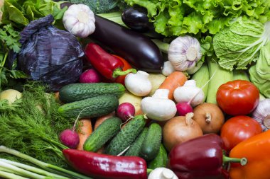 Taze sebzelerin arka planı