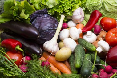 Taze sebzelerin arka planı