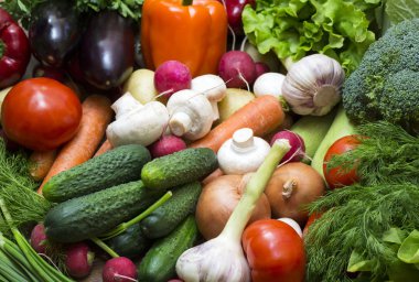 Taze sebzelerin arka planı