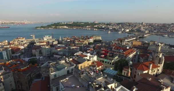 Estambul Panorama desde torre galata — Vídeo de stock