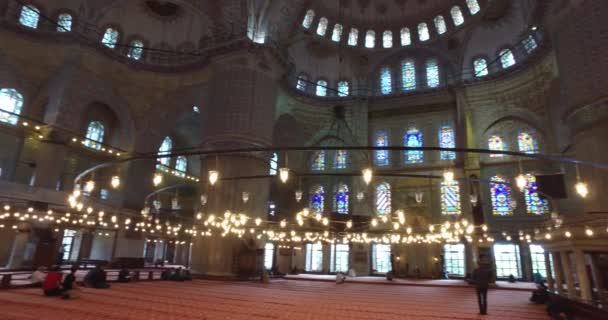 İstanbul 'daki Mavi Cami — Stok video