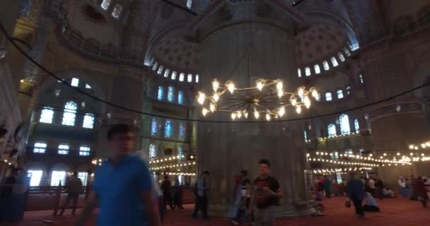 Blå moskén i Istanbul — Stockvideo