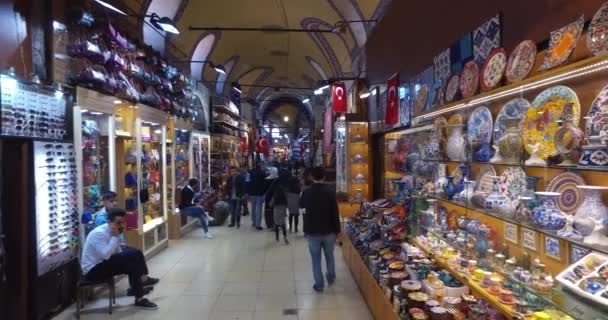 在伊斯坦布尔的大市集 — 图库视频影像