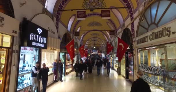 Gran Bazar en Estambul — Vídeos de Stock