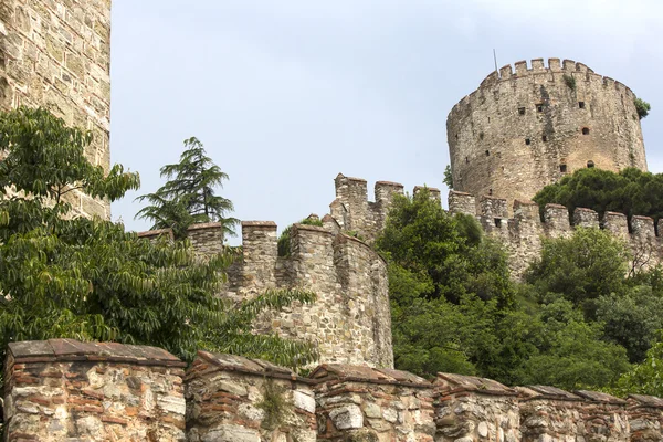 Древняя крепость Румели в Стамбуле , — стоковое фото