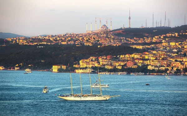 Istambul Panorama da torre de galata — Fotografia de Stock