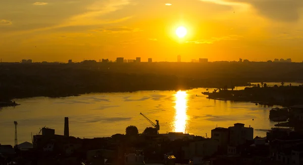 Istanbul panorama från galatastornet — Stockfoto