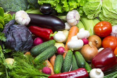 Taze sebzelerin arka planı