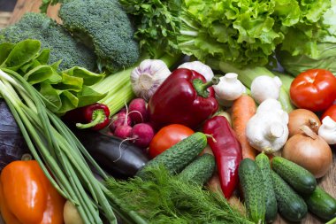 Taze sebzelerin arka planı