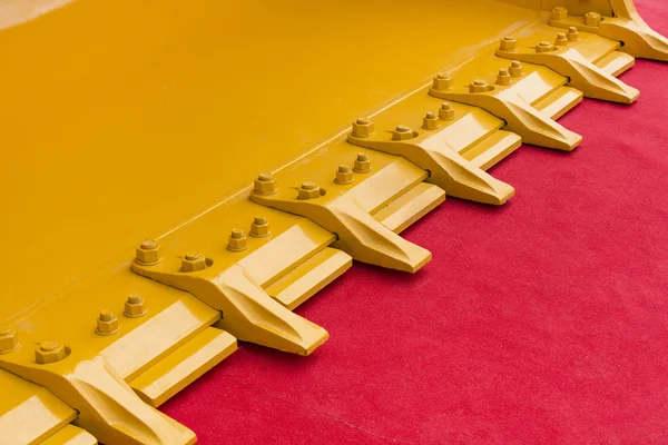 Teeth of excavator bucket — Stock Photo, Image