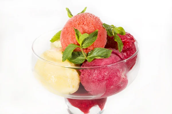 Sorbet cold bright bowl berry — Stock Photo, Image