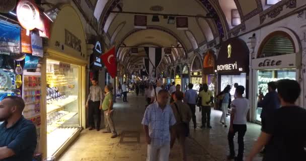 Μεγάλο παζάρι στην Κωνσταντινούπολη — Αρχείο Βίντεο