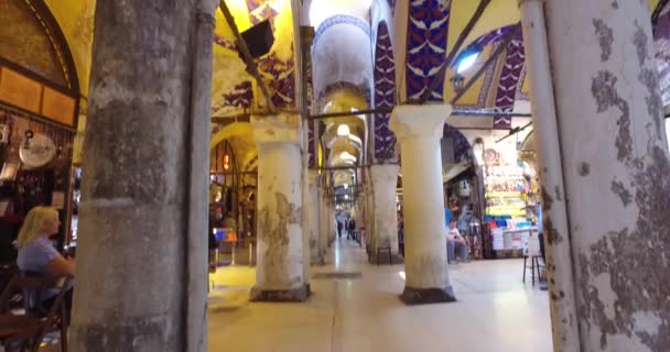 Krytego Bazaru w Stambule — Wideo stockowe