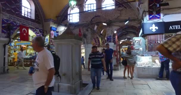 Большой базар в Стамбуле — стоковое видео