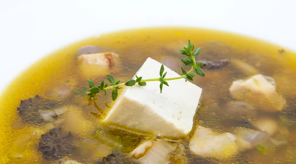 Sopa de verduras y setas —  Fotos de Stock