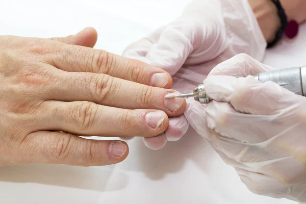 Male manicure process — Stock Photo, Image