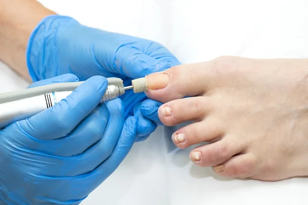 Processo de pedicure — Fotografia de Stock