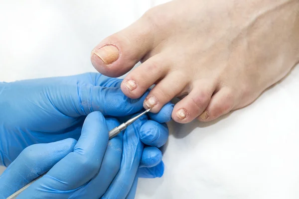 Processo di pedicure — Foto Stock