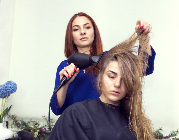 woman in a beauty salon