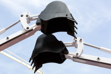 iki metal Ekskavatör Kepçe 