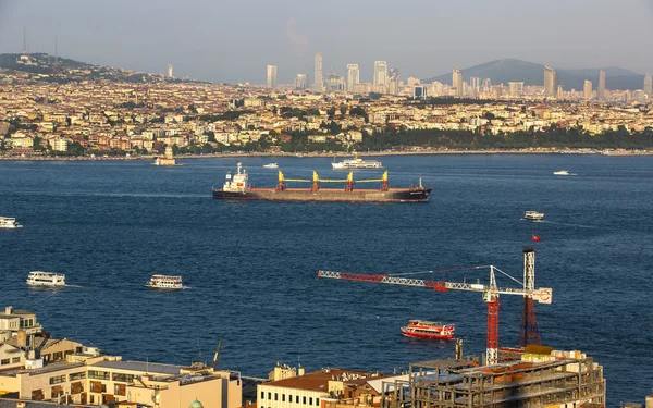 Istambul Panorama da torre de galata — Fotografia de Stock