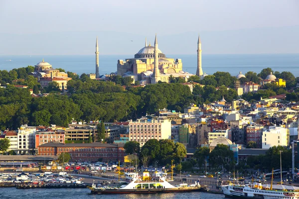 Istanbul panorama från galatastornet — Stockfoto