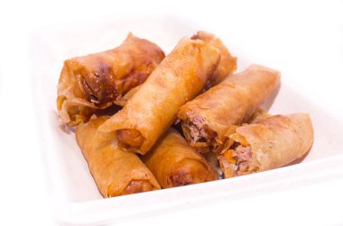 Sarımsak soslu kızarmış rulolar