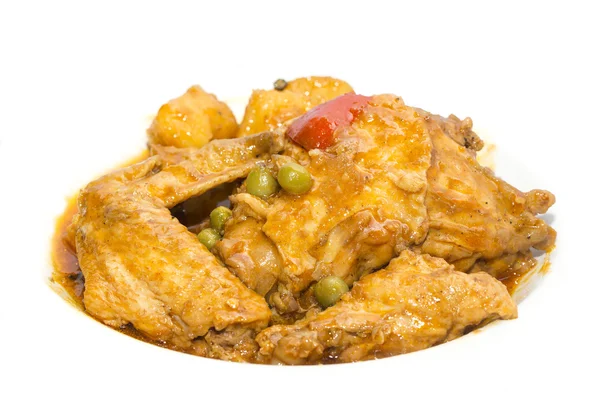 Pollo al curry con verdure — Foto Stock