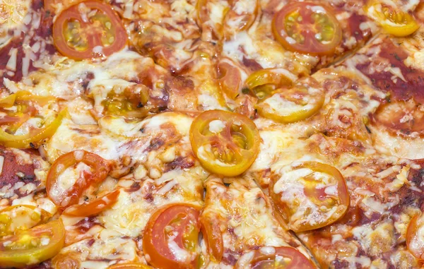 Background meat pizza — Stock Photo, Image
