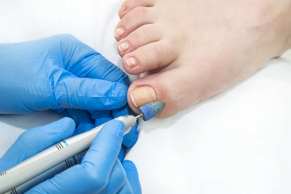 Processo di pedicure — Foto Stock