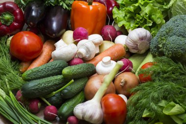 Taze sebzelerin arka planı