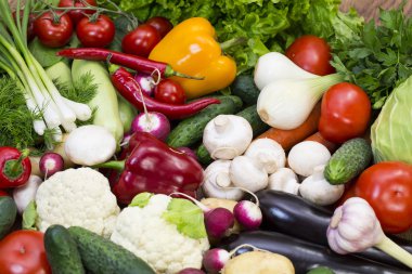 Taze sebzelerin arka planı