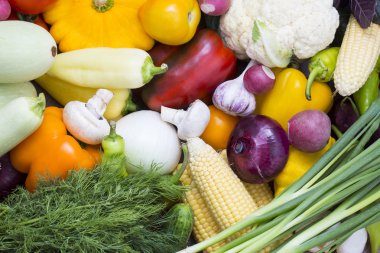 Taze sebzelerin arka planı