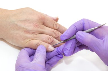 kadının yapması manikür Güzellik Salonu 