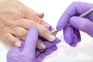 kadının yapması manikür Güzellik Salonu 