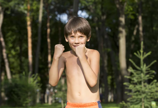 Portrait of a boy in nature — Stock Photo, Image