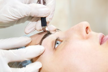 Mikrobleyding kaşlar iş akışı 